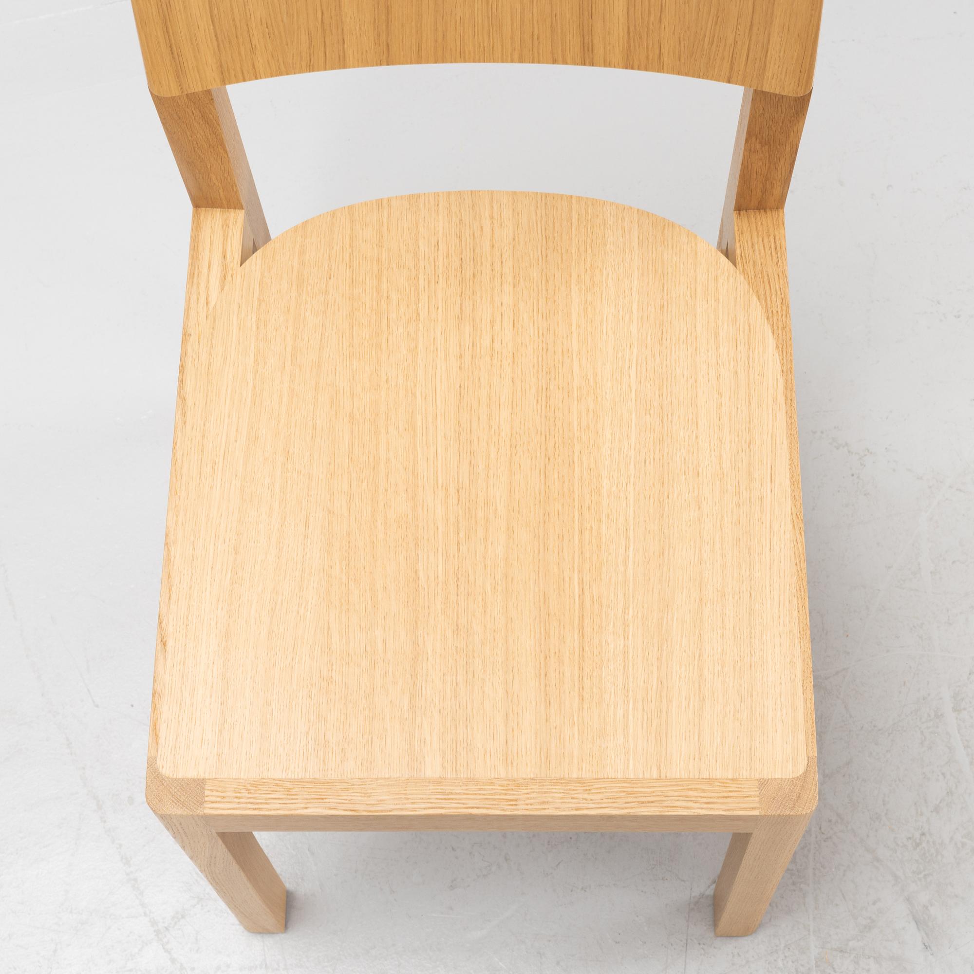 Cecilie Manz, A set of four oak 'Workshop chairs' from Muuto.