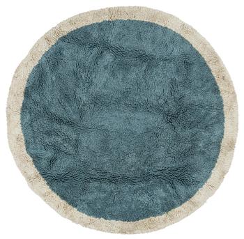 Arne Jacobsen, a circular unique knotted pile carpet, diameter c 300 cm, by Rya Lyng Taepper.