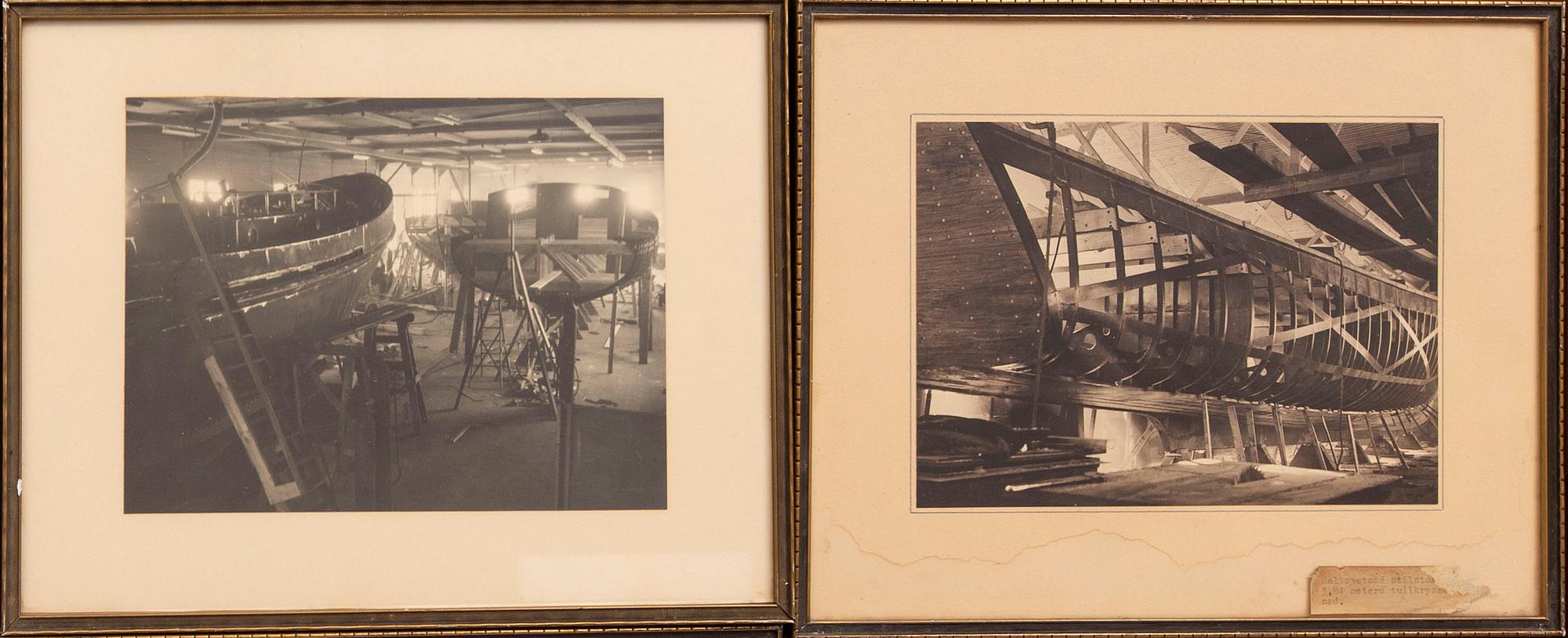 Photographs, 9 pcs, marine subjects, 1940s/50s.