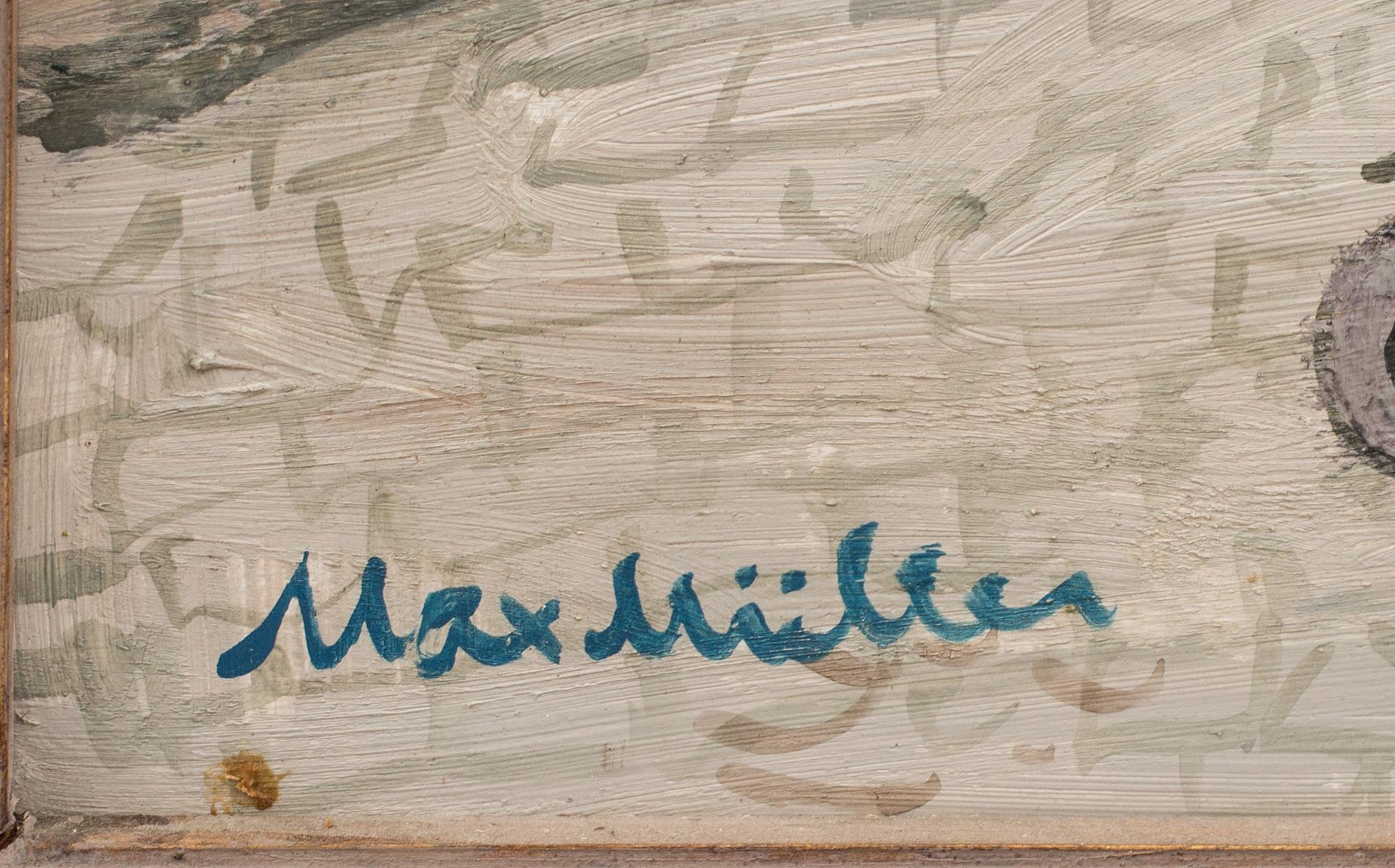 MAX MÜLLER, olja på pannå, signerad.