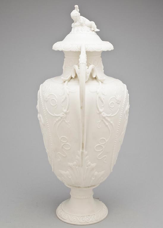 URNA, parian, Gustavsberg, 1800-tal.