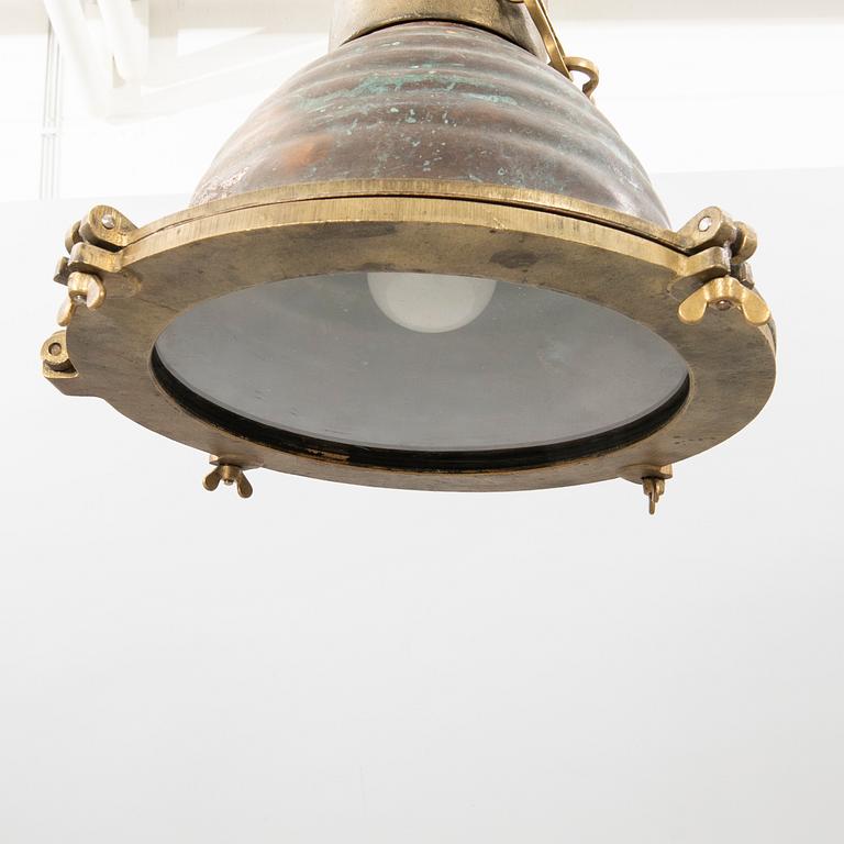 Marine work lighting, deck, 20th century.