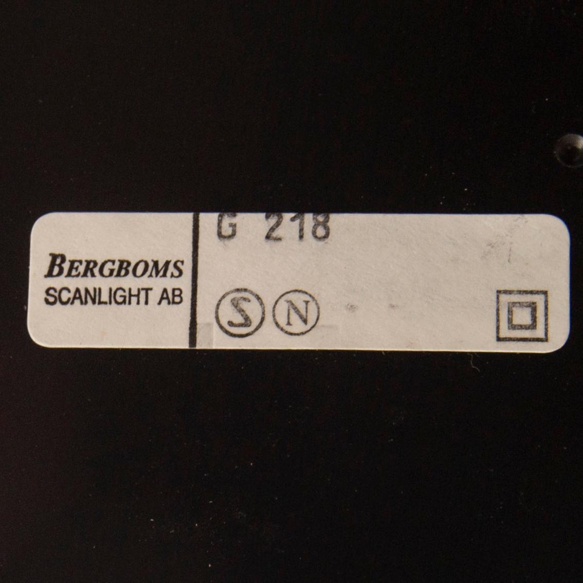 Floor lamps, a pair, Bergboms, the last part of the 20th century.