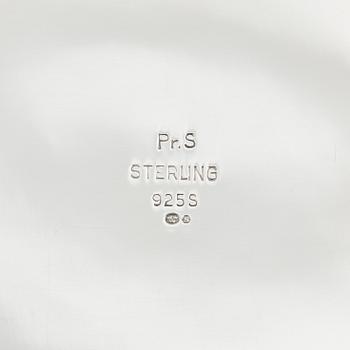 A sterling silver vase, Swedish import marks, circa mid-20th century.