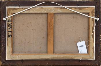 MARIA LUISA DE LA RIVA Y CALLOL DE MUÑOZ, blandteknik på duk, signerad.