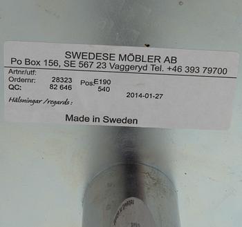 Swedese, a 'rondo' side table, Sweden, special edition 2014.