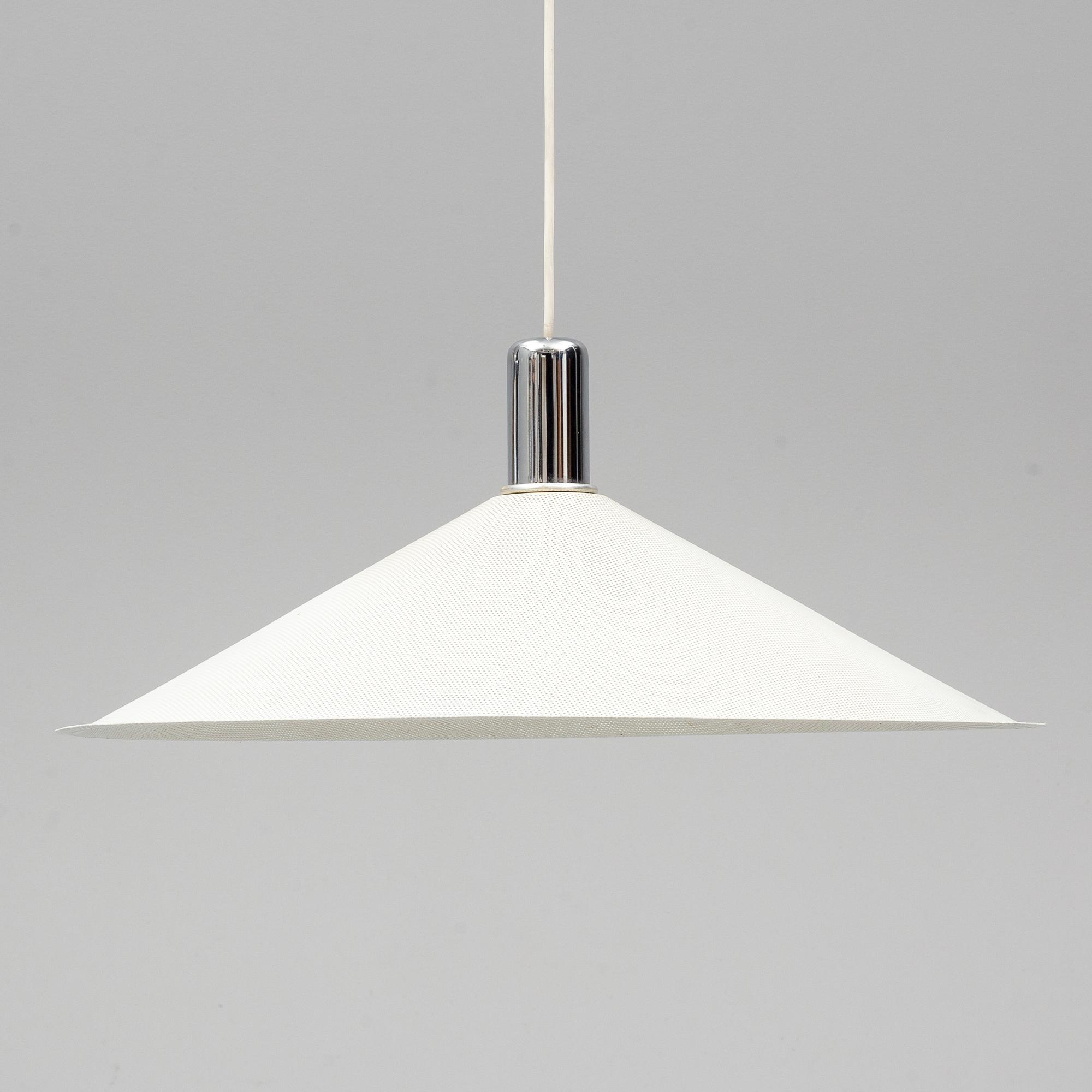 BÖRGE LINDAU & BO LINDECRANTZ, a table lamp and a ceiling lamp, Zero, 1980's.