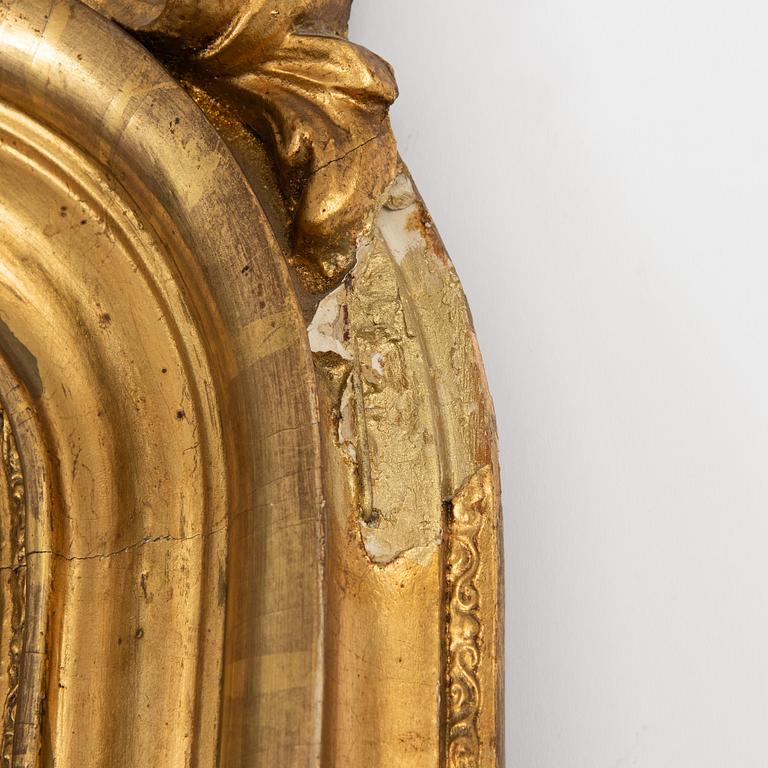 A gilded mirror, second half of the 19th century.