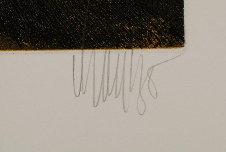 LARS BO, 5 st, färgetsningar, sign och numr 29/40.