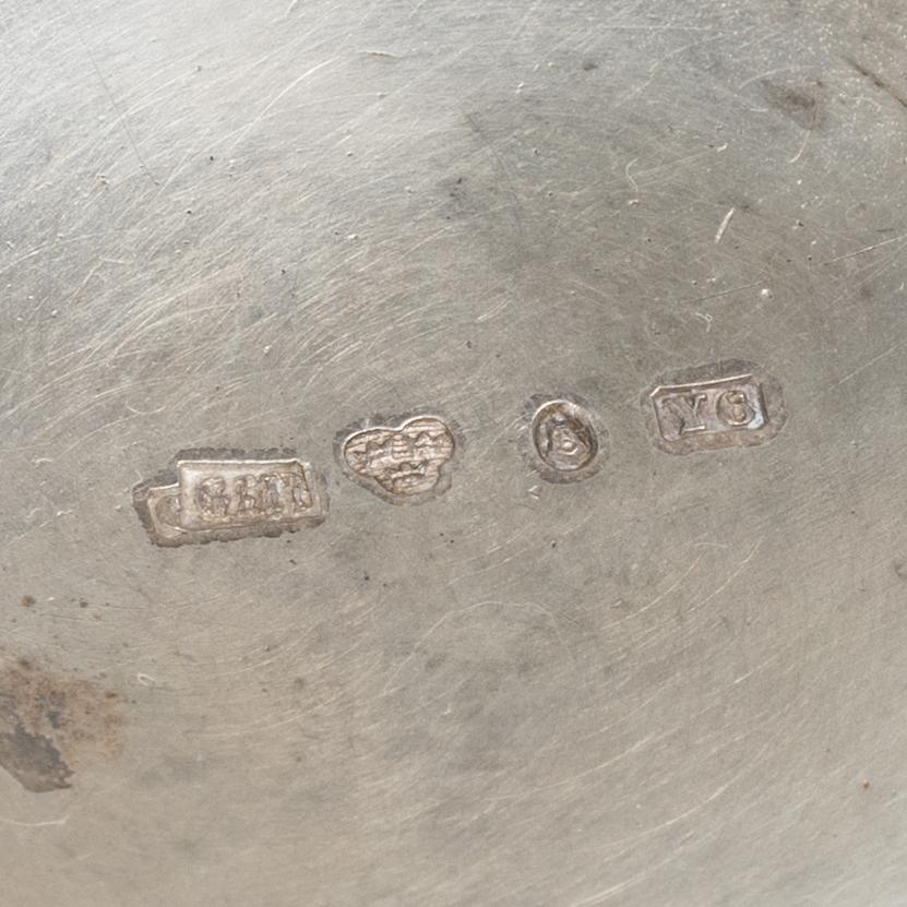 Three silver beakers, including CG Hallberg, Stockholm, 1927.