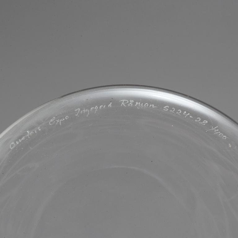 INGEGERD RÅMAN, vas, glas, "Slowfox", Orrefors.