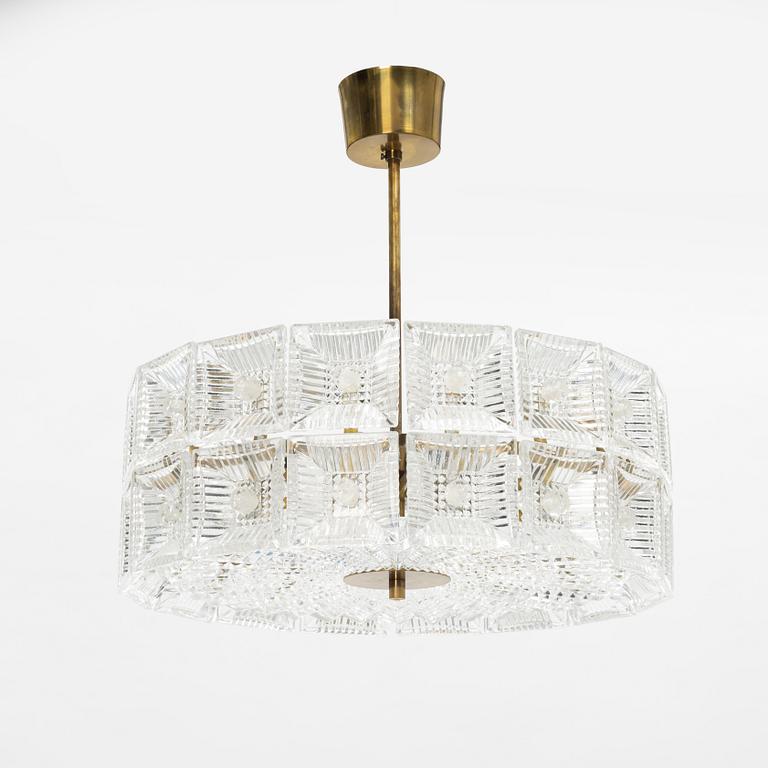 Carl Fagerlund, taklampa, Orrefors, second part of the 20th Century.