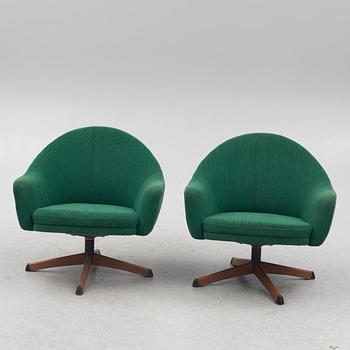Armchairs, a pair, third quarter of the 20th century.