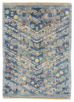 237. Barbro Nilsson, a carpet, "Violetta blå", knotted pile, ca 183 x 128,5-130 cm, signed AB MMF BN.