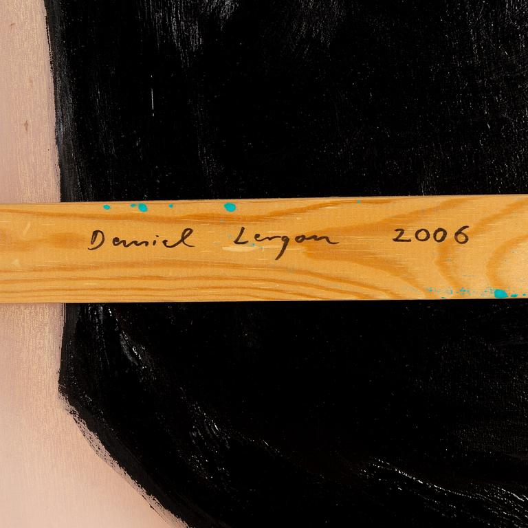 Daniel Lergon, signed and dated 2006 verso. Lacquer on copper fabric.