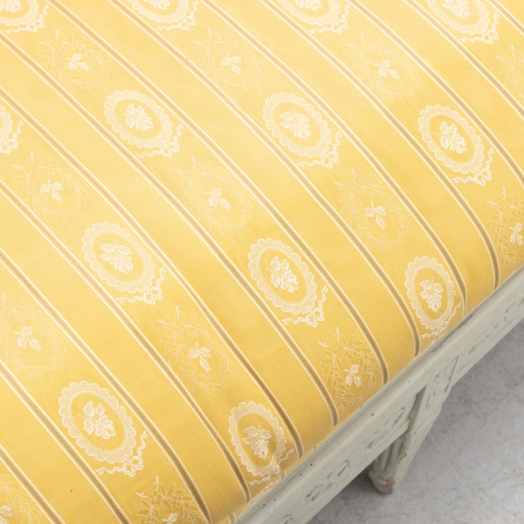 A Gustavian style sofa, 19th century.