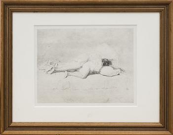 MIKHAIL ALEKSANDROVICH ZICHY, litografi, signerad i trycket.