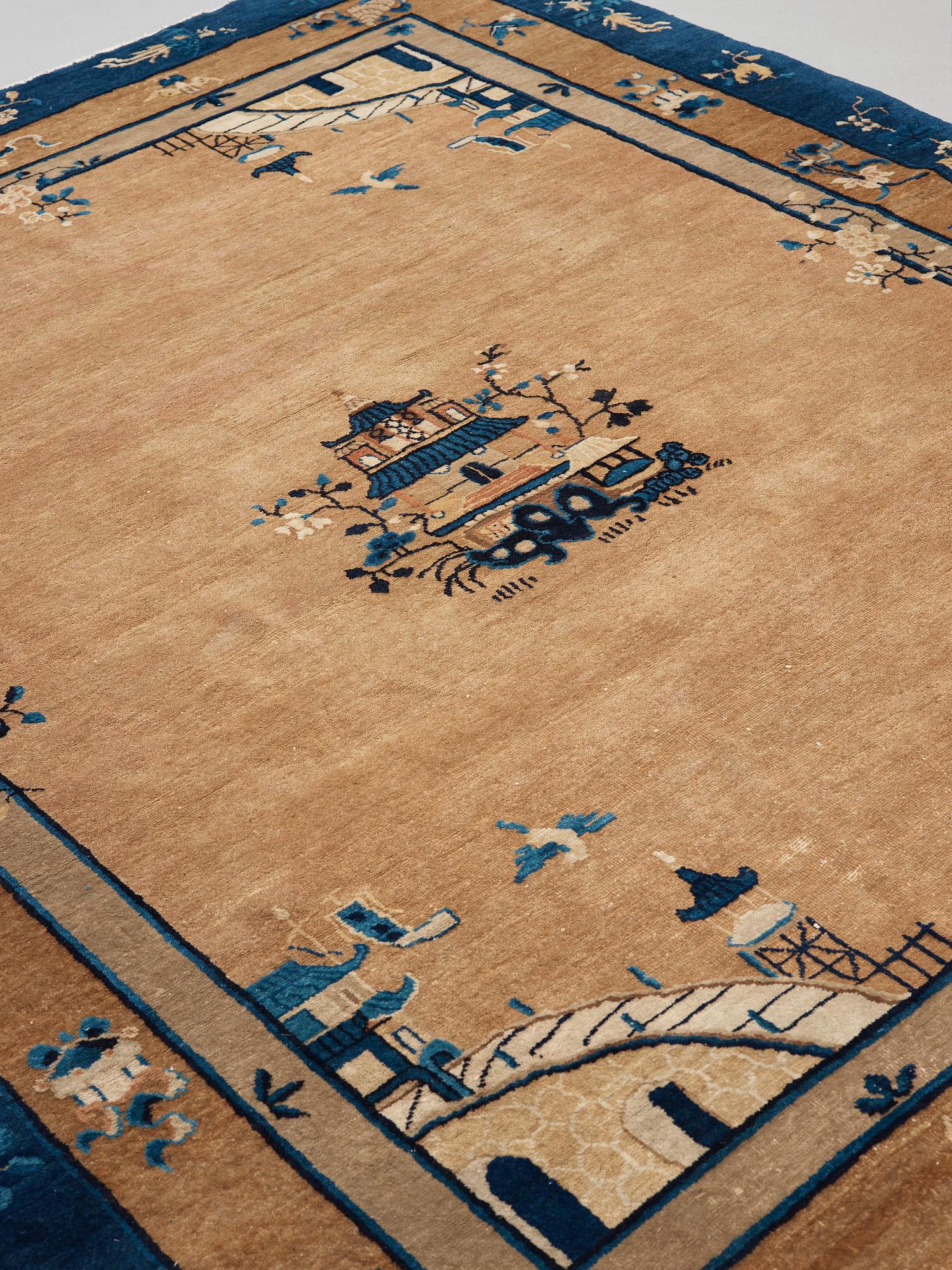 EN MATTA, semiantik Beijing, Kina, 295,5 x 247,5 cm.