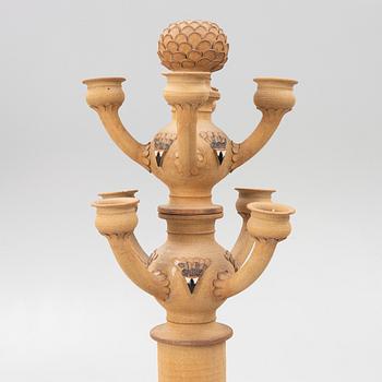 Eva & Olof Paradis, floor candelabra, Paradisverkstaden, Öland, 1989.