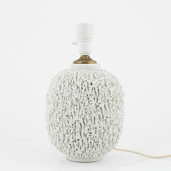 Gunnar Nylund, a stoneware chamotte table lamp, Rörstrand.