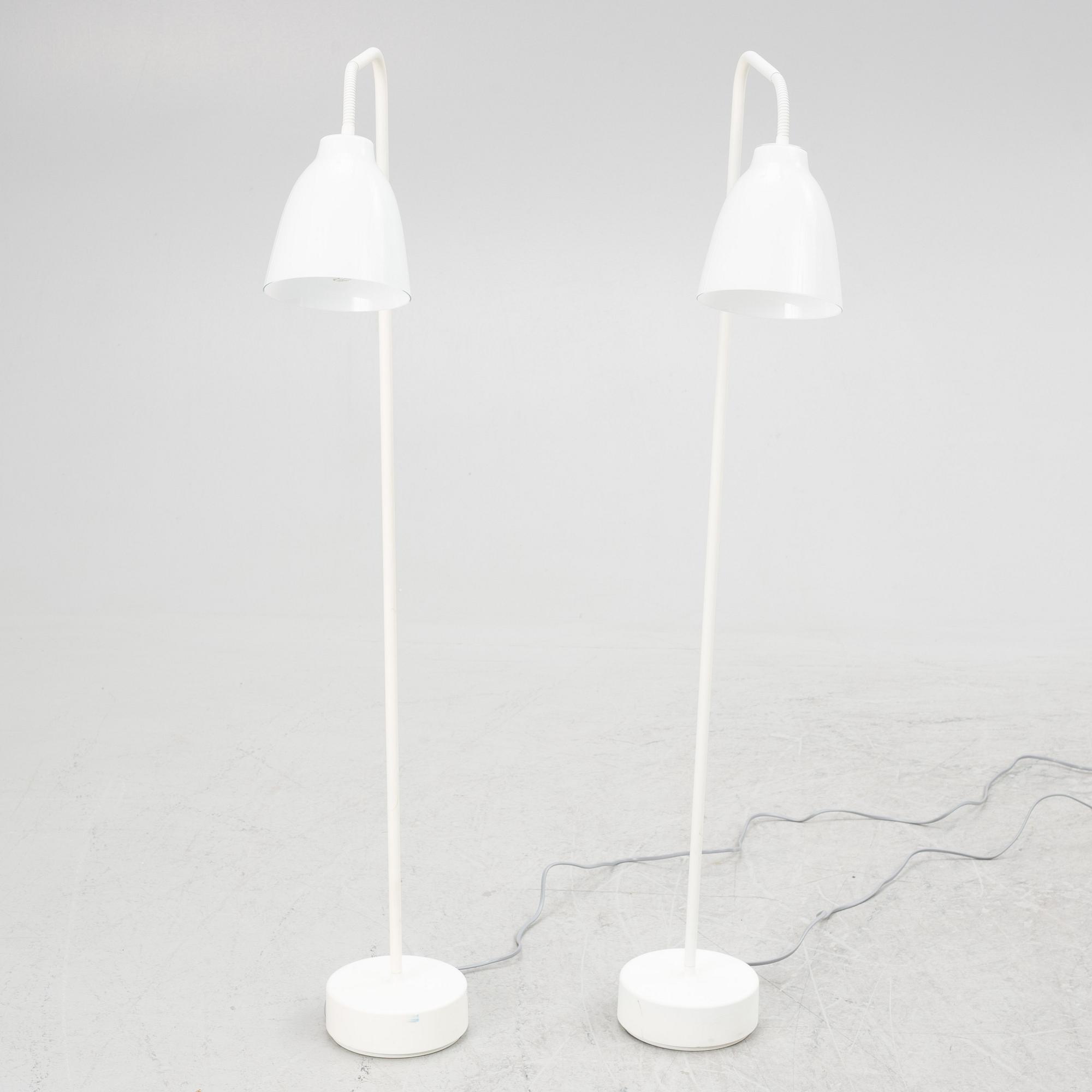 Cecilie Manz, a pair of floor lamps "Caravaggio", Denmark.
