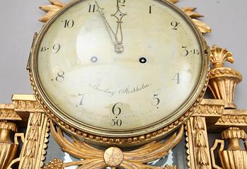 VÄGGPENDYL, sengustaviansk, Per Henrik Beurling, verksam 1783-1806 i Stockholm.