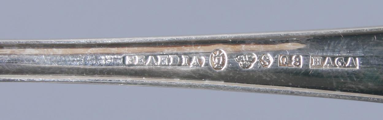 PARTI BESTICK, silver 44 delar. Mestadel svenskt 1900-1970.