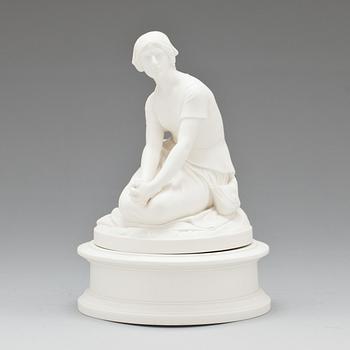 FIGURIN, parian, Gustafsberg, daterad -94 (1894).