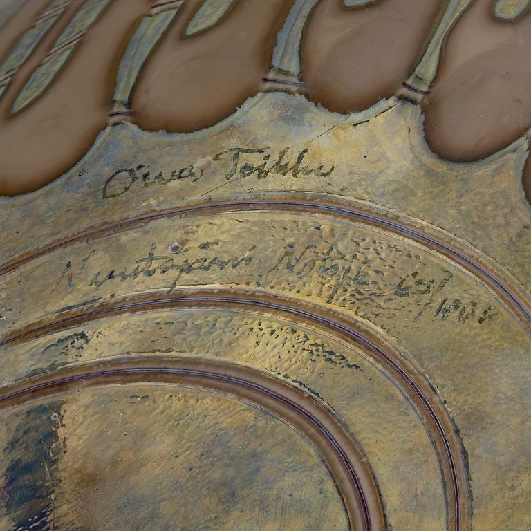 Oiva Toikka, lasilintu, "Villihanhi", signeerattu Oiva Toikka Nuutajärvi Notsjö 69/1000.