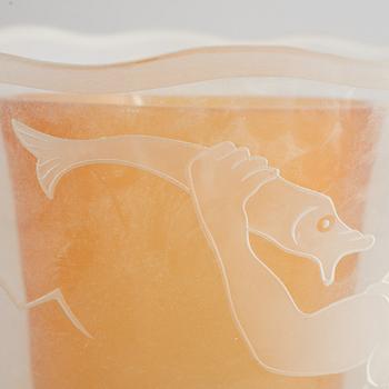 Lampkupa, Swedish Modern, Kjell Löwenadler, Glössner, 1900-talets mitt.