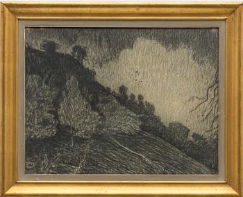 Karl Nordström, "Träd och berg".