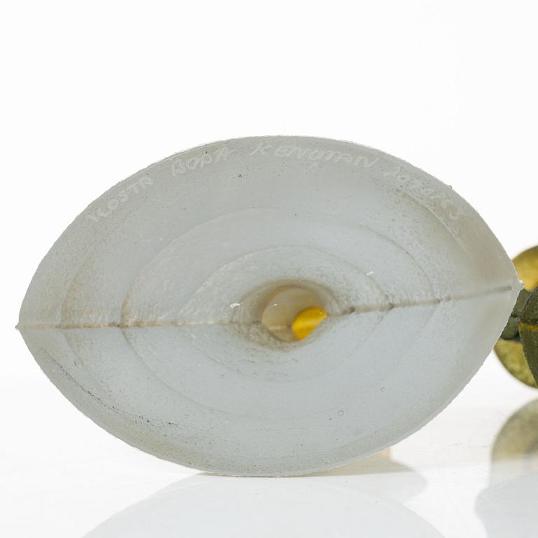 Kjell Engman, figurines, 3 pcs, glass, from the "Catwalk" series, Kosta Boda.
