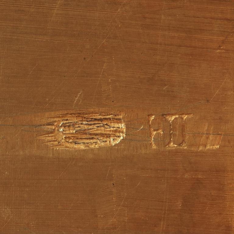 A Russian silver-gilt and enamel cigarette-case, makers mark of Nikolas Strulyev, Moscow 1883-1908.