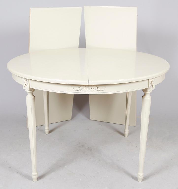 MATSALSMÖBEL, 5 del, gustaviansk stil, 1900-talets andra hälft.