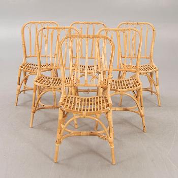 Josef Frank, six model 1184 rattan chairs, for Firma Svenskt Tenn.