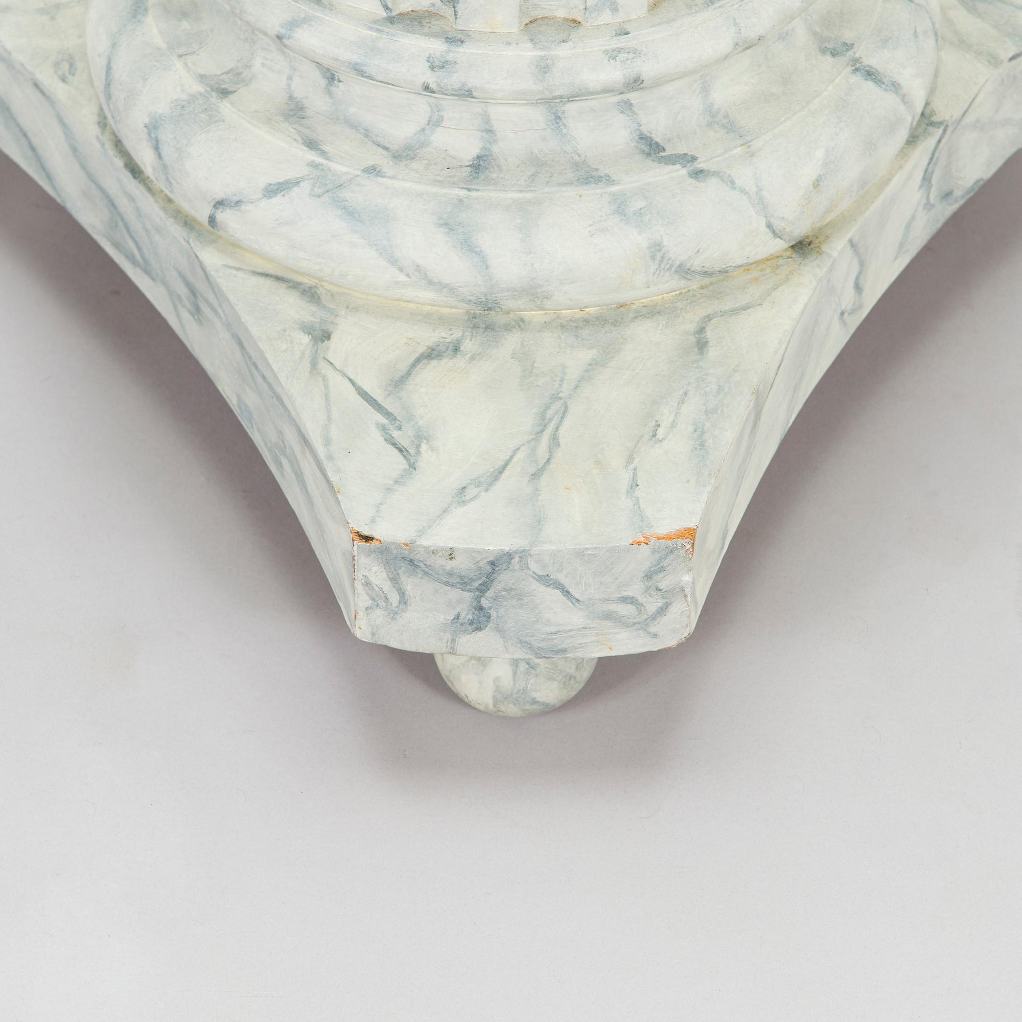 A mid 19th century Gustavian style pedestal.