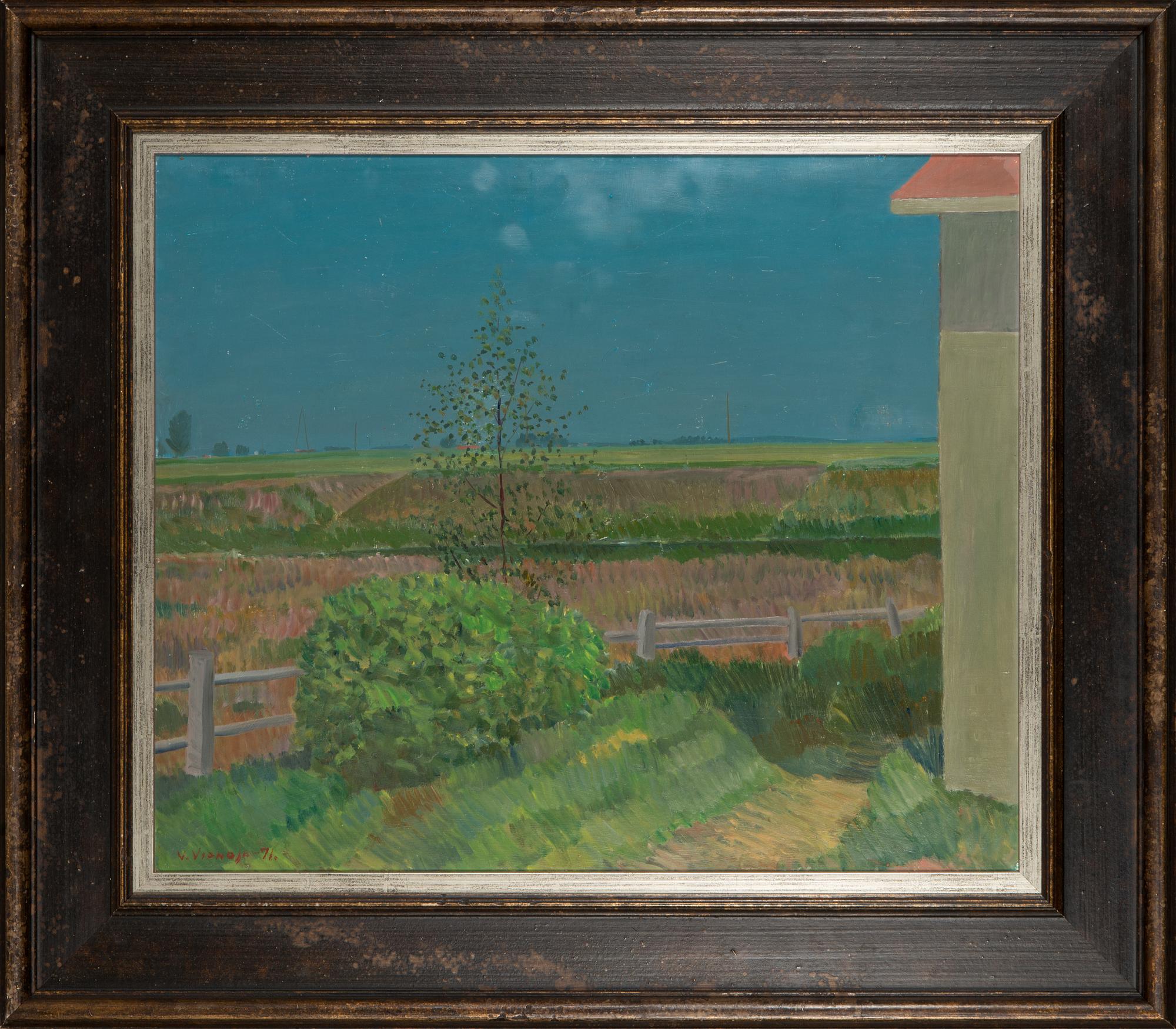 Veikko Vionoja, oil on board, signed and dated -71.