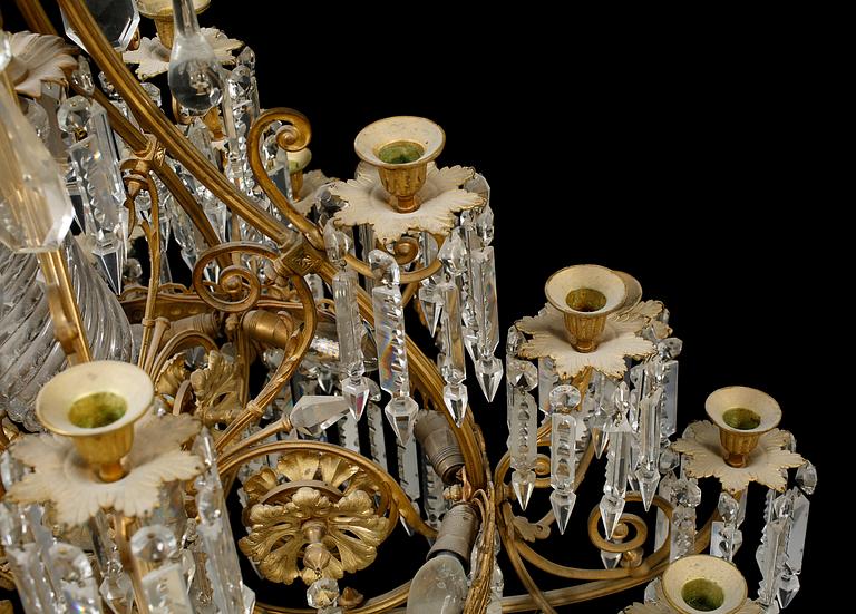 LJUSKRONA, 1800-talets andra hälft. Höjd ca 120 cm.