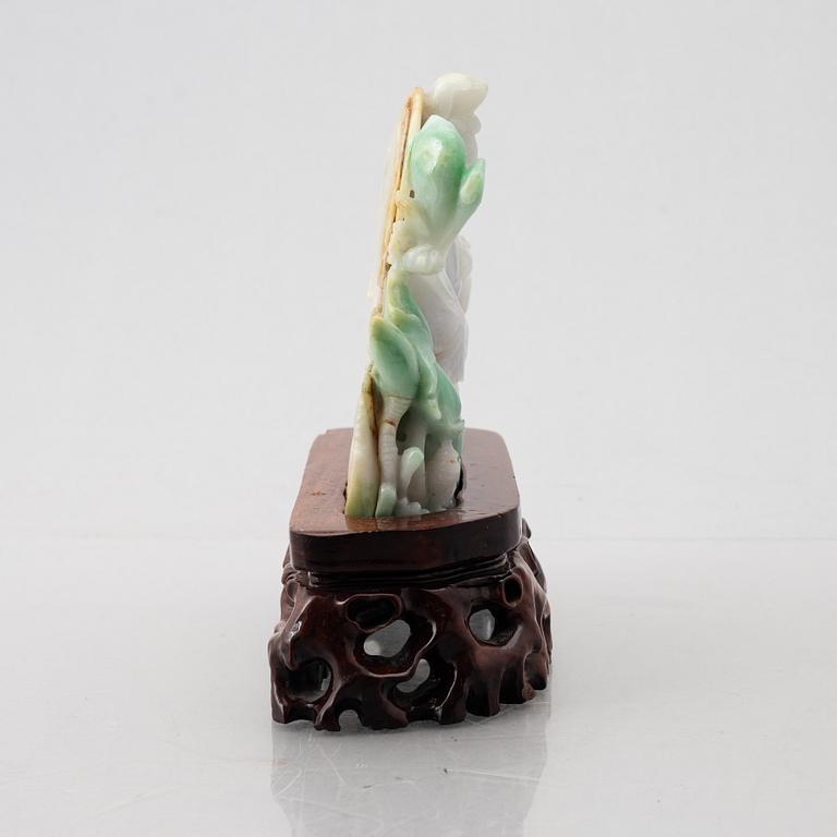 A Chinese stone figure of a Guanyin, later part of the 20th century.
