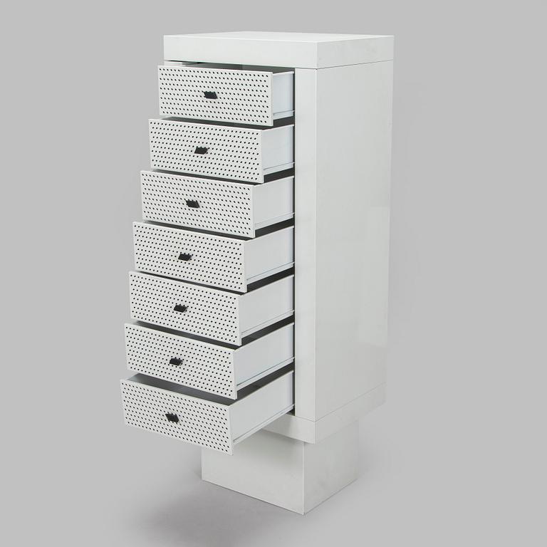 Matteo Thun, byrå, "Settimanale", Bieffeplast, Italien 1985.