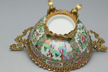 SKÅL, porslin, Kanton, 1800-tal.