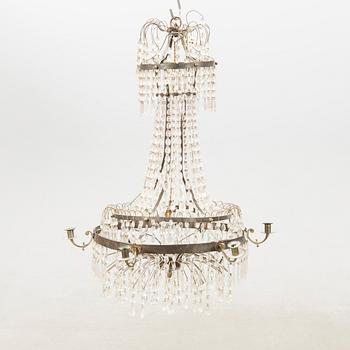 Chandelier in the Empire style, circa 1900.