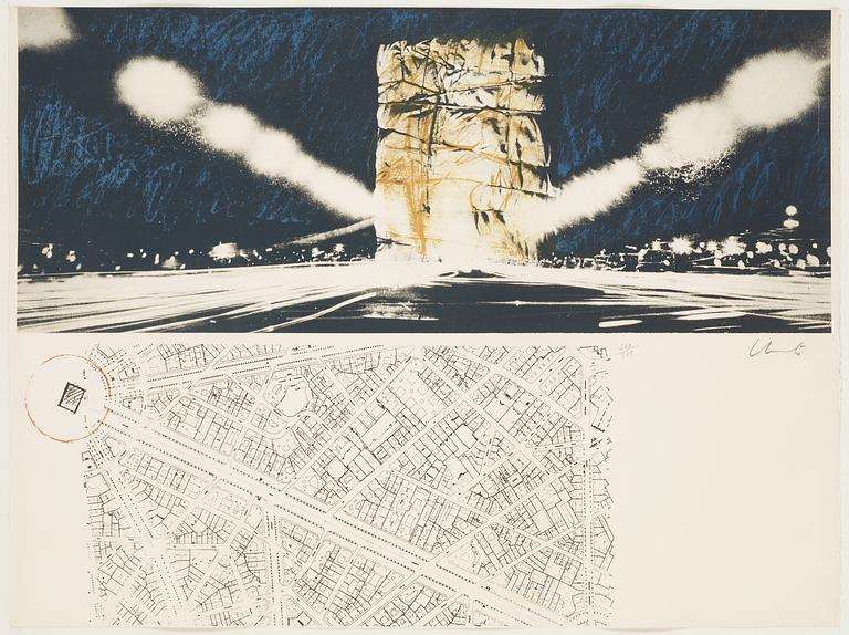 Christo & Jeanne-Claude, Project for the Arc de Triomphe, Paris.