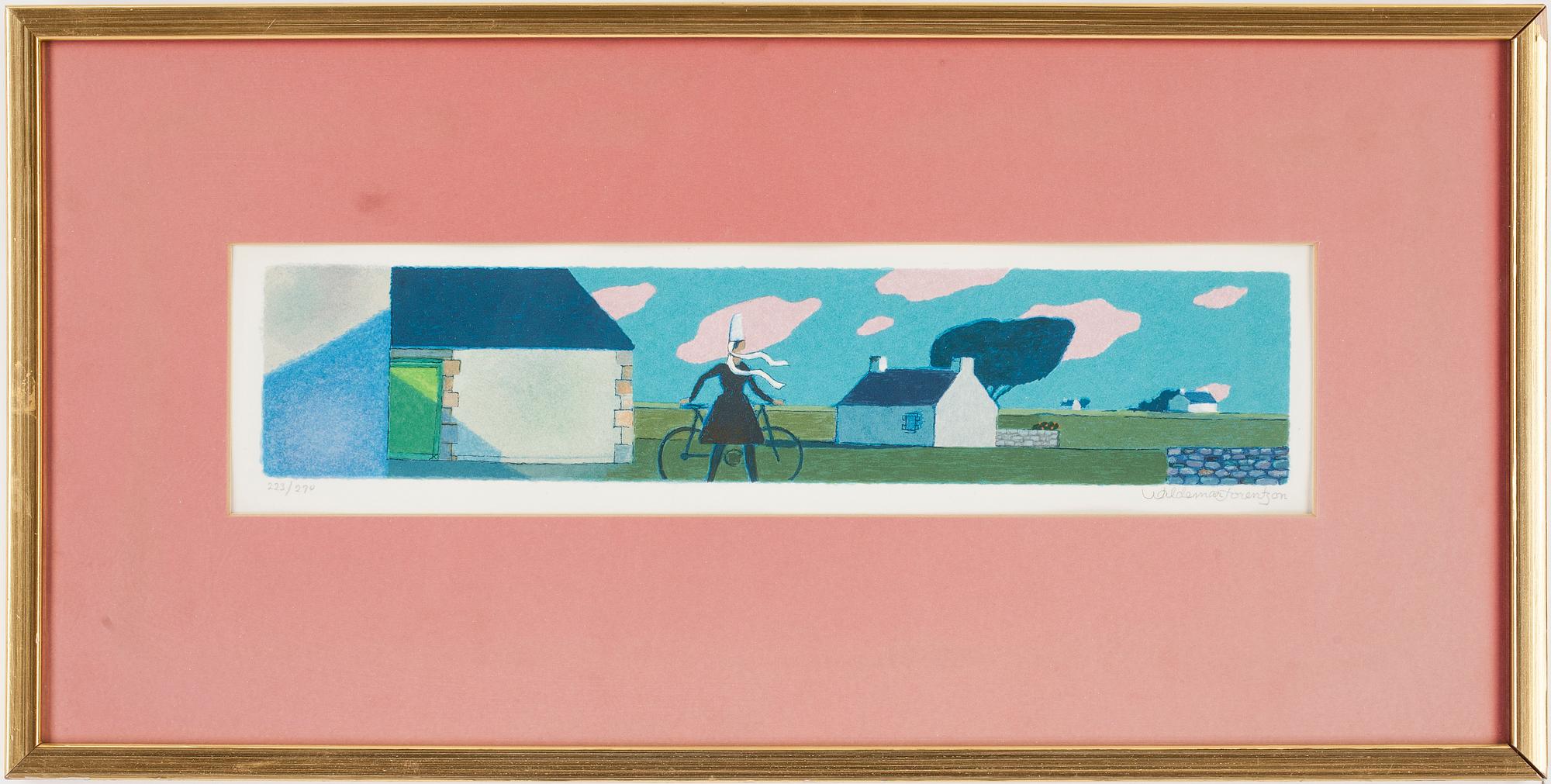 WALDEMAR LORENTZON, färglitografi, signerad o numrerad 223/290.