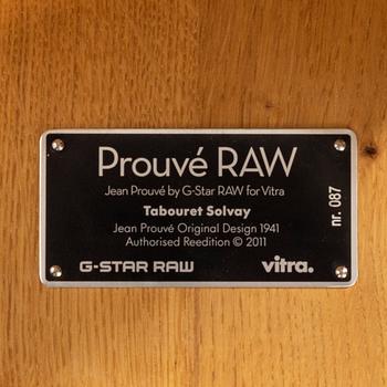JEAN PROUVÉ, Prouvé Raw Tabouret Solvay, no 087,  G-Star Raw, limited edition, for Vitra 2011.