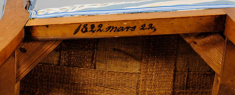 STOLAR, 6 st, empire, 1800-talets första hälft.