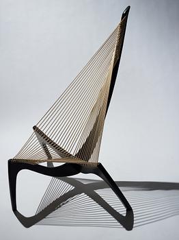 Jørgen Høvelskov, a "The Harp Chair", Christensen & Larsen, Denmark, 1970-80's.