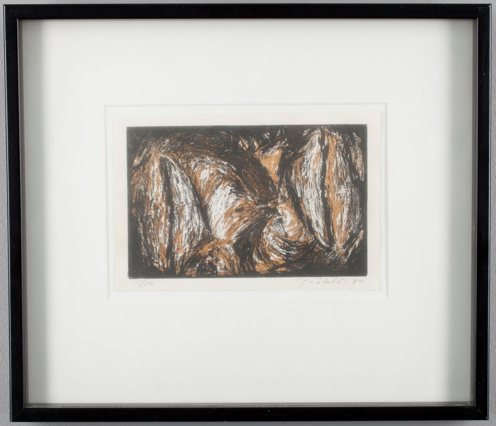 JUKKA MÄKELÄ, etsningar, 2 st, signerad och daterad -84, numrerad 1/50.