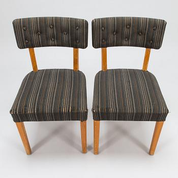 AINO AALTO, A set of six 1940's chairs for O.Y. Huonekalu- ja Rakennustyötehdas A.B. Finland.