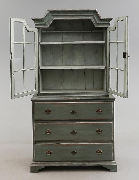 VITRINSKÅP, 1700-/1800-tal.